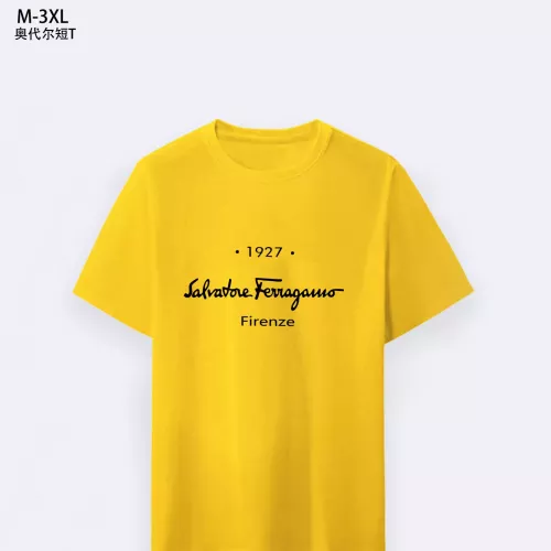 Wholesale Salvatore Ferragamo T-Shirts Short Sleeved For Men #1294138 $25.00 USD, Wholesale Quality Replica Salvatore Ferragamo T-Shirts