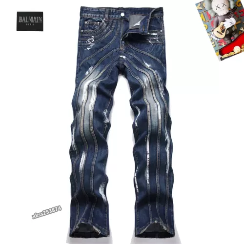 Wholesale Balmain Jeans For Men #1294187 $48.00 USD, Wholesale Quality Replica Balmain Jeans