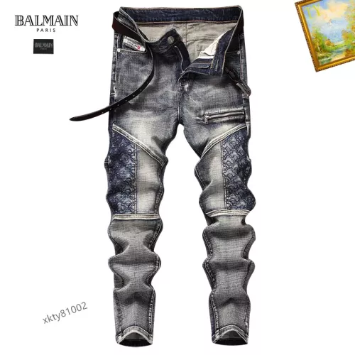 Wholesale Balmain Jeans For Men #1294220 $48.00 USD, Wholesale Quality Replica Balmain Jeans