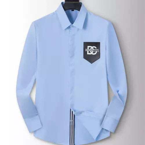 Wholesale Dolce &amp; Gabbana D&amp;G Shirts Long Sleeved For Men #1294232 $40.00 USD, Wholesale Quality Replica Dolce &amp; Gabbana D&amp;G Shirts