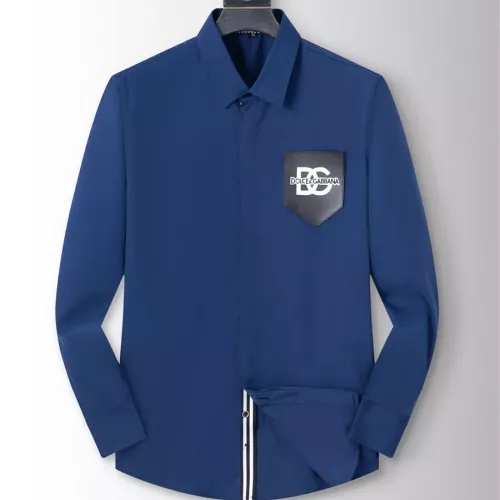 Wholesale Dolce &amp; Gabbana D&amp;G Shirts Long Sleeved For Men #1294235 $40.00 USD, Wholesale Quality Replica Dolce &amp; Gabbana D&amp;G Shirts