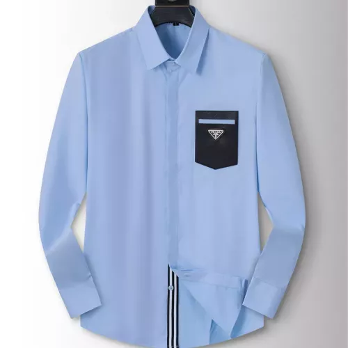 Wholesale Prada Shirts Long Sleeved For Men #1294256 $40.00 USD, Wholesale Quality Replica Prada Shirts