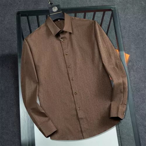 Wholesale Fendi Shirts Long Sleeved For Men #1294281 $48.00 USD, Wholesale Quality Replica Fendi Shirts