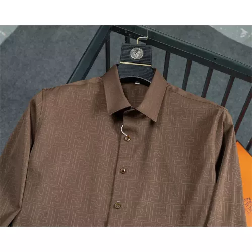 Replica Fendi Shirts Long Sleeved For Men #1294281 $48.00 USD for Wholesale