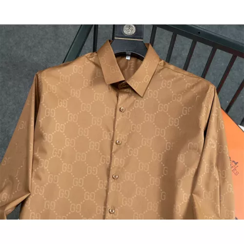 Replica Gucci Shirts Long Sleeved For Men #1294283 $48.00 USD for Wholesale