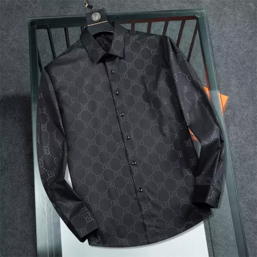 Wholesale Gucci Shirts Long Sleeved For Men #1294284 $48.00 USD, Wholesale Quality Replica Gucci Shirts