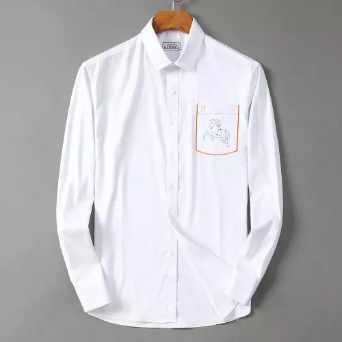 Wholesale Hermes Shirts Long Sleeved For Men #1294313 $42.00 USD, Wholesale Quality Replica Hermes Shirts