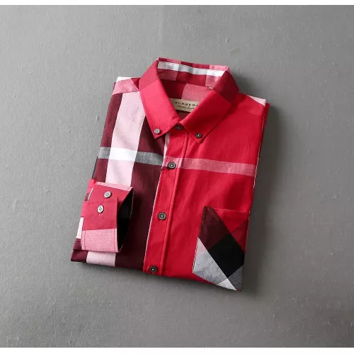 Replica Burberry Shirts Long Sleeved For Men #1294318 $39.00 USD for Wholesale