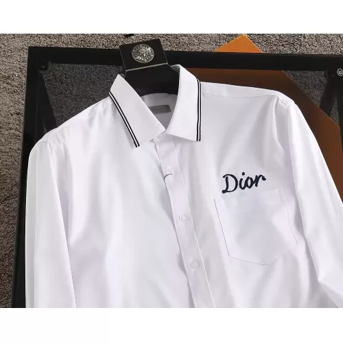 Replica Christian Dior Shirts Long Sleeved For Men #1294336 $40.00 USD for Wholesale