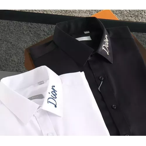 Replica Christian Dior Shirts Long Sleeved For Men #1294338 $40.00 USD for Wholesale