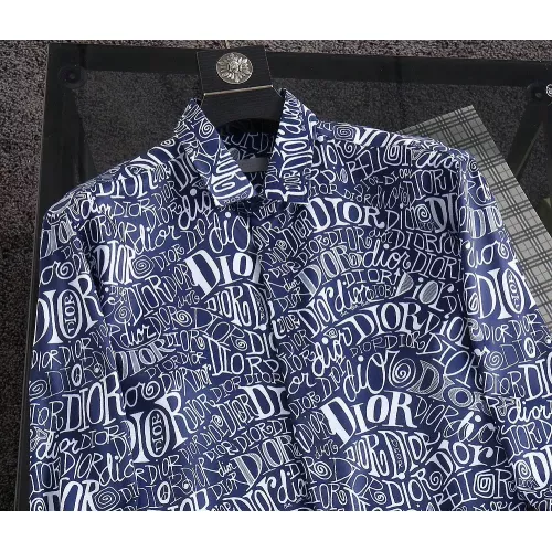 Replica Christian Dior Shirts Long Sleeved For Men #1294366 $52.00 USD for Wholesale