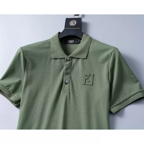 Replica Fendi T-Shirts Short Sleeved For Men #1294372 $27.00 USD for Wholesale