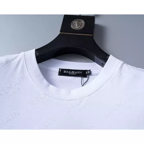 Replica Balmain T-Shirts Short Sleeved For Men #1294446 $25.00 USD for Wholesale