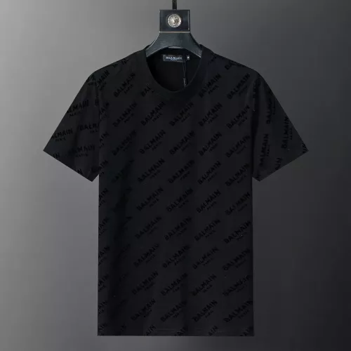 Wholesale Balmain T-Shirts Short Sleeved For Men #1294447 $25.00 USD, Wholesale Quality Replica Balmain T-Shirts