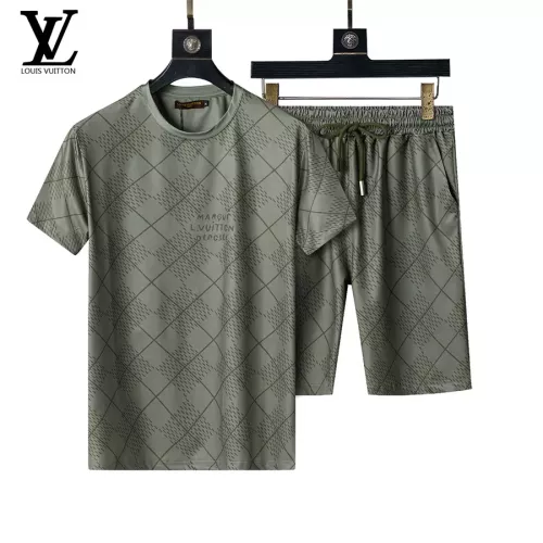 Wholesale Louis Vuitton LV Tracksuits Short Sleeved For Men #1294517 $48.00 USD, Wholesale Quality Replica Louis Vuitton LV Tracksuits