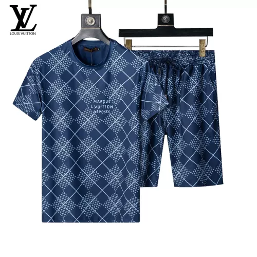 Wholesale Louis Vuitton LV Tracksuits Short Sleeved For Men #1294518 $48.00 USD, Wholesale Quality Replica Louis Vuitton LV Tracksuits