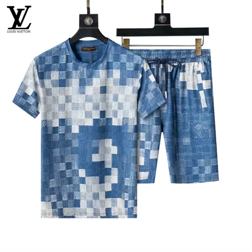 Wholesale Louis Vuitton LV Tracksuits Short Sleeved For Men #1294521 $48.00 USD, Wholesale Quality Replica Louis Vuitton LV Tracksuits