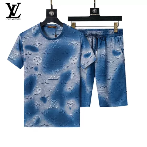 Wholesale Louis Vuitton LV Tracksuits Short Sleeved For Men #1294527 $48.00 USD, Wholesale Quality Replica Louis Vuitton LV Tracksuits