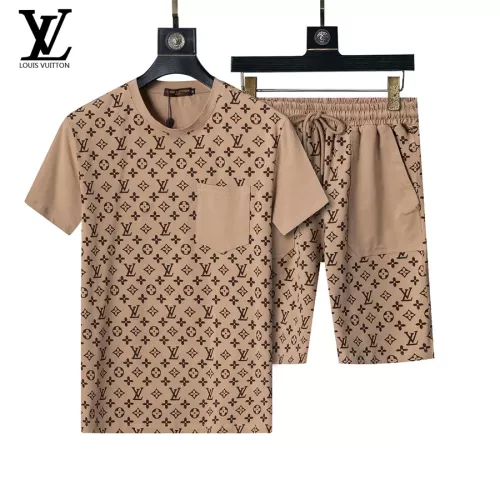 Wholesale Louis Vuitton LV Tracksuits Short Sleeved For Men #1294532 $48.00 USD, Wholesale Quality Replica Louis Vuitton LV Tracksuits