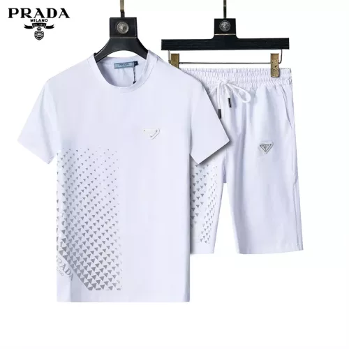 Wholesale Prada Tracksuits Short Sleeved For Men #1294635 $48.00 USD, Wholesale Quality Replica Prada Tracksuits