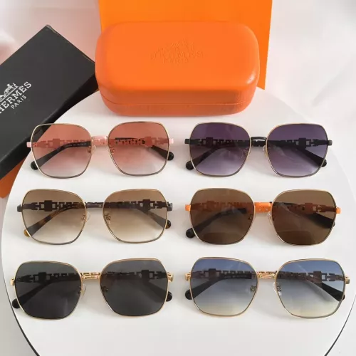 Replica Hermes AAA Quality Sunglasses #1295065 $60.00 USD for Wholesale