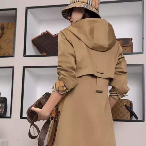 Replica Burberry Trench Coat Long Sleeved For Women #1295269 $160.00 USD for Wholesale