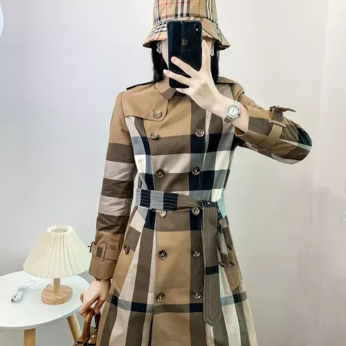 Wholesale Burberry Trench Coat Long Sleeved For Women #1295274 $160.00 USD, Wholesale Quality Replica Burberry Trench Coat