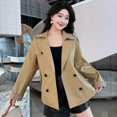 Wholesale Burberry Trench Coat Long Sleeved For Women #1295279 $140.00 USD, Wholesale Quality Replica Burberry Trench Coat