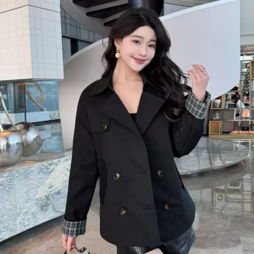 Replica Burberry Trench Coat Long Sleeved For Women #1295280 $140.00 USD for Wholesale