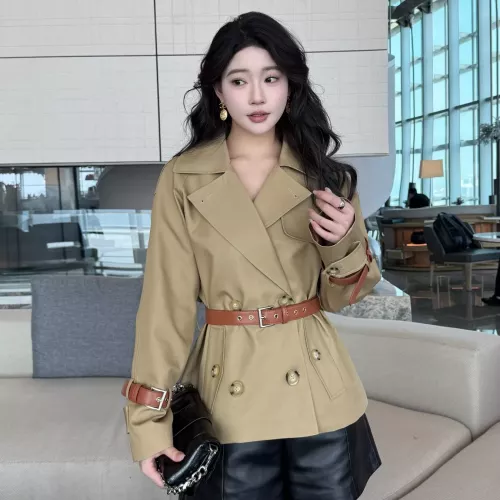 Wholesale Burberry Trench Coat Long Sleeved For Women #1295281 $160.00 USD, Wholesale Quality Replica Burberry Trench Coat