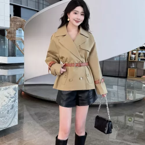 Replica Burberry Trench Coat Long Sleeved For Women #1295281 $160.00 USD for Wholesale