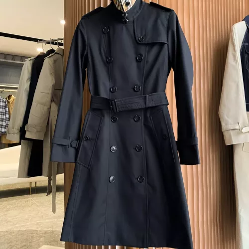 Replica Burberry Trench Coat Long Sleeved For Women #1295287 $170.00 USD for Wholesale