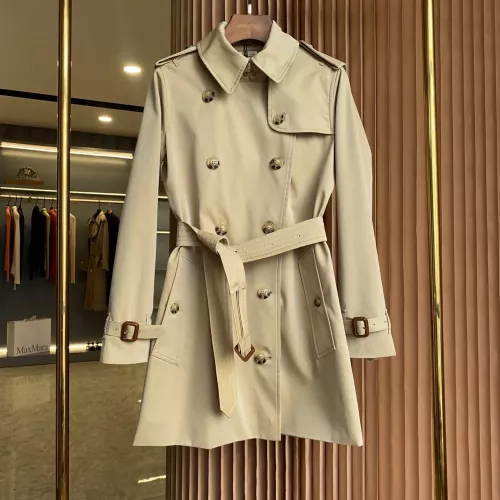 Wholesale Burberry Trench Coat Long Sleeved For Women #1295296 $160.00 USD, Wholesale Quality Replica Burberry Trench Coat