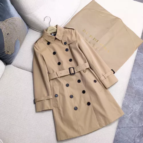 Wholesale Burberry Trench Coat Long Sleeved For Women #1295307 $185.00 USD, Wholesale Quality Replica Burberry Trench Coat