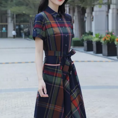 Replica Burberry Dresses Short Sleeved For Women #1295319 $96.00 USD for Wholesale