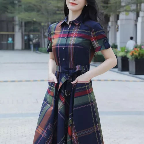 Replica Burberry Dresses Short Sleeved For Women #1295319 $96.00 USD for Wholesale