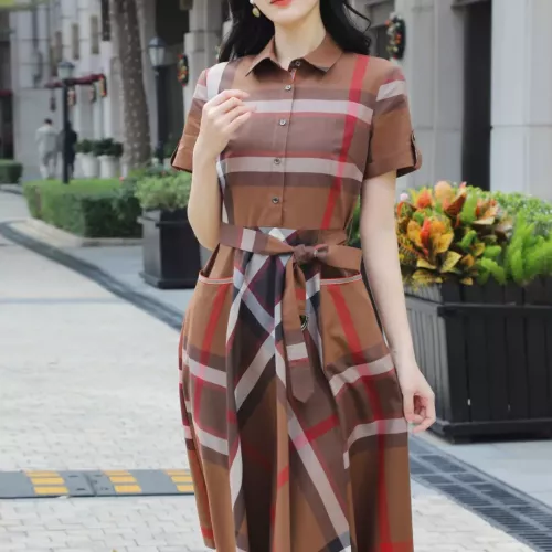 Replica Burberry Dresses Short Sleeved For Women #1295320 $96.00 USD for Wholesale