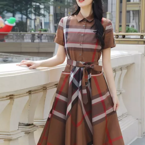 Replica Burberry Dresses Short Sleeved For Women #1295320 $96.00 USD for Wholesale