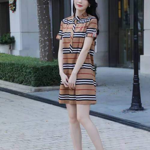 Replica Burberry Dresses Short Sleeved For Women #1295321 $96.00 USD for Wholesale