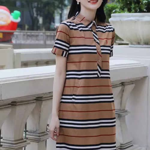 Replica Burberry Dresses Short Sleeved For Women #1295321 $96.00 USD for Wholesale