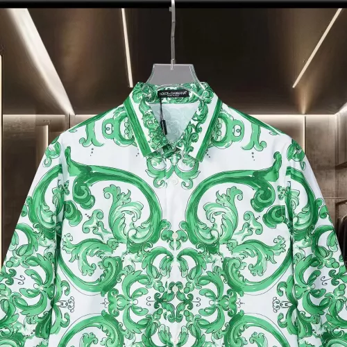 Replica Dolce & Gabbana D&G Shirts Long Sleeved For Men #1295330 $72.00 USD for Wholesale