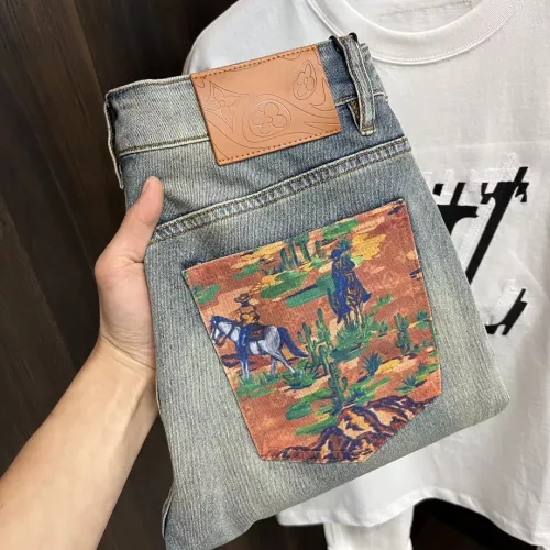 Wholesale Louis Vuitton LV Jeans For Men #1295389 $88.00 USD, Wholesale Quality Replica Louis Vuitton LV Jeans