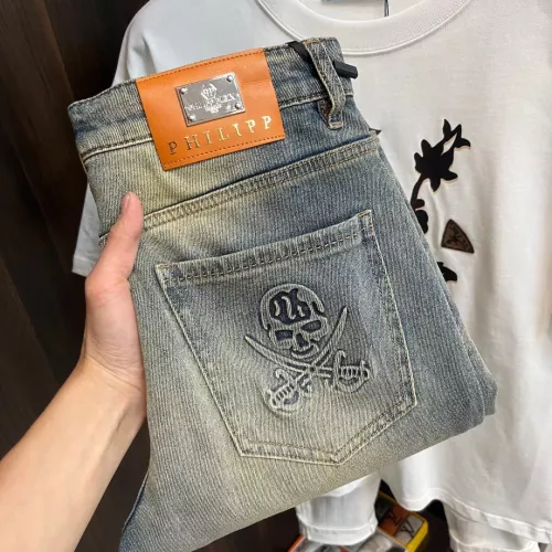 Wholesale Philipp Plein PP Jeans For Men #1295412 $76.00 USD, Wholesale Quality Replica Philipp Plein PP Jeans