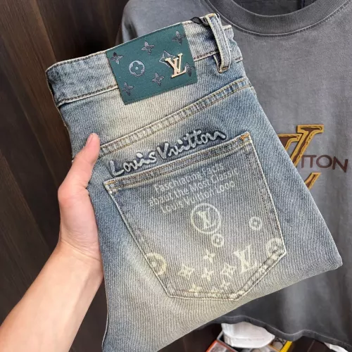 Wholesale Louis Vuitton LV Jeans For Men #1295435 $76.00 USD, Wholesale Quality Replica Louis Vuitton LV Jeans