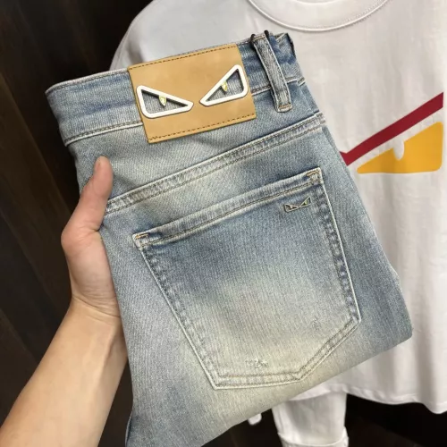 Wholesale Fendi Jeans For Men #1295440 $88.00 USD, Wholesale Quality Replica Fendi Jeans