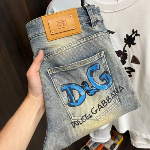 Wholesale Dolce &amp; Gabbana D&amp;G Jeans For Men #1295443 $76.00 USD, Wholesale Quality Replica Dolce &amp; Gabbana D&amp;G Jeans