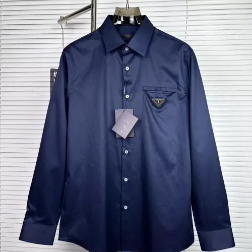 Wholesale Prada Shirts Long Sleeved For Men #1295477 $88.00 USD, Wholesale Quality Replica Prada Shirts