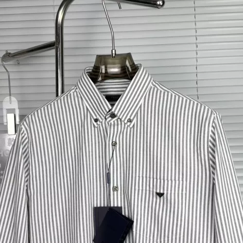 Replica Prada Shirts Long Sleeved For Men #1295478 $88.00 USD for Wholesale