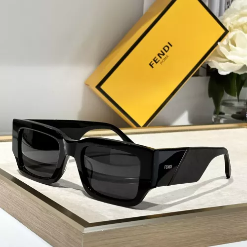 Wholesale Fendi AAA Quality Sunglasses #1295784 $64.00 USD, Wholesale Quality Replica Fendi AAA Quality Sunglasses