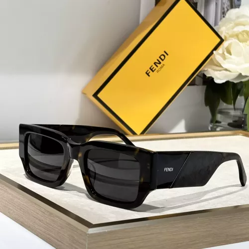 Wholesale Fendi AAA Quality Sunglasses #1295785 $64.00 USD, Wholesale Quality Replica Fendi AAA Quality Sunglasses